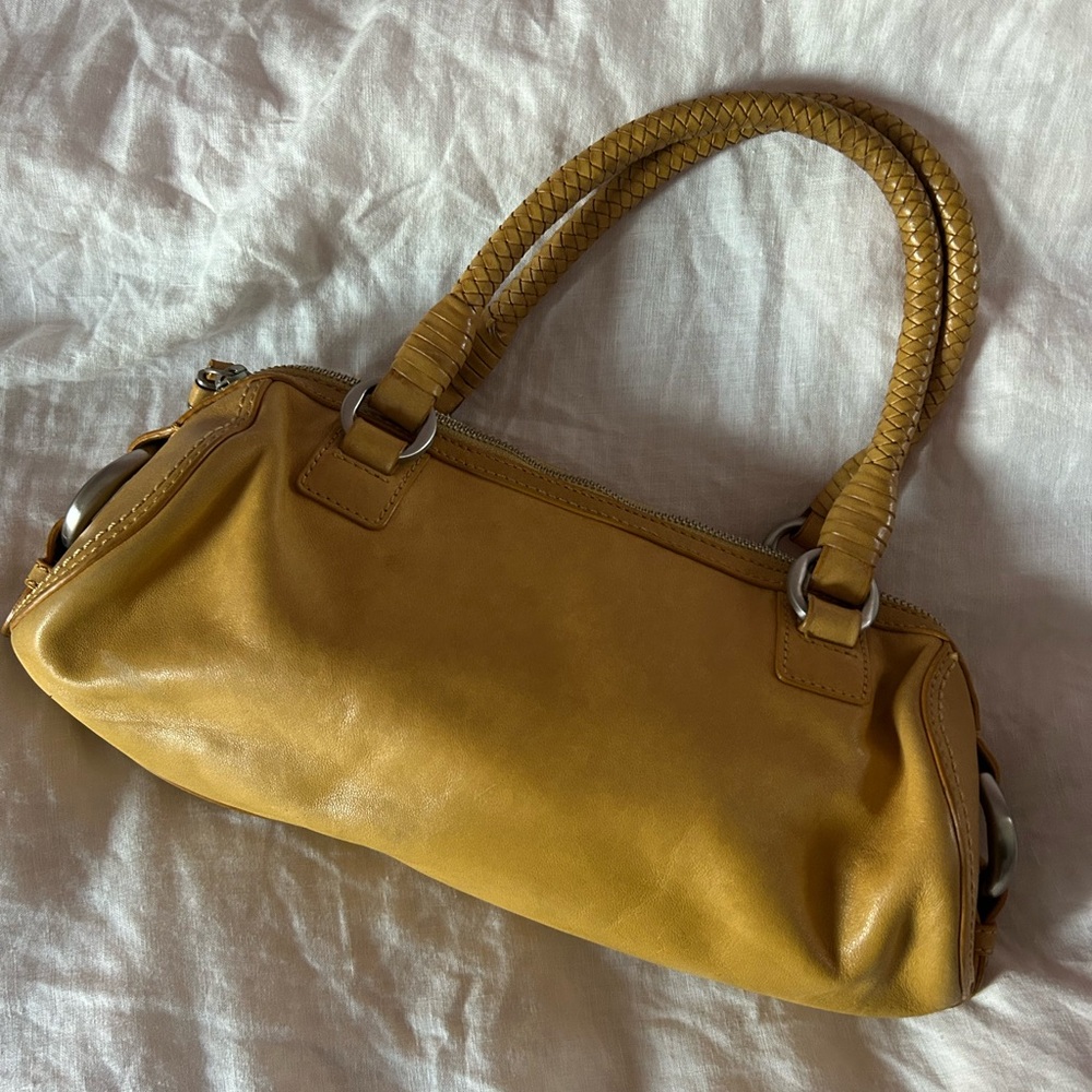 Gorgeous Yellow Cole Haan Shoulder bag w/ silver hardware